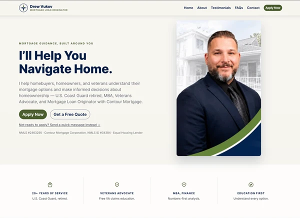 Drew Vukov, MBA — Mortgage Loan Originator